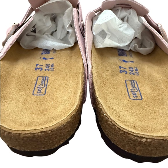New! Boston Clogs Birkenstock in Pink Suede 37 - Picture 3 of 4